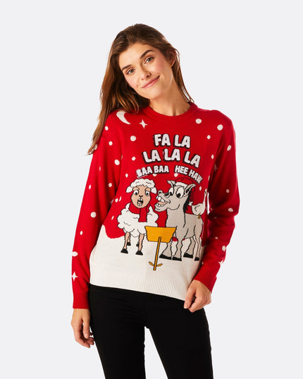 Women's Baa Baa Christmas Sweater for Cute Charm