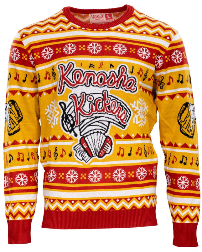 Kenosha Kickers Band Logo Ugly Christmas Sweater