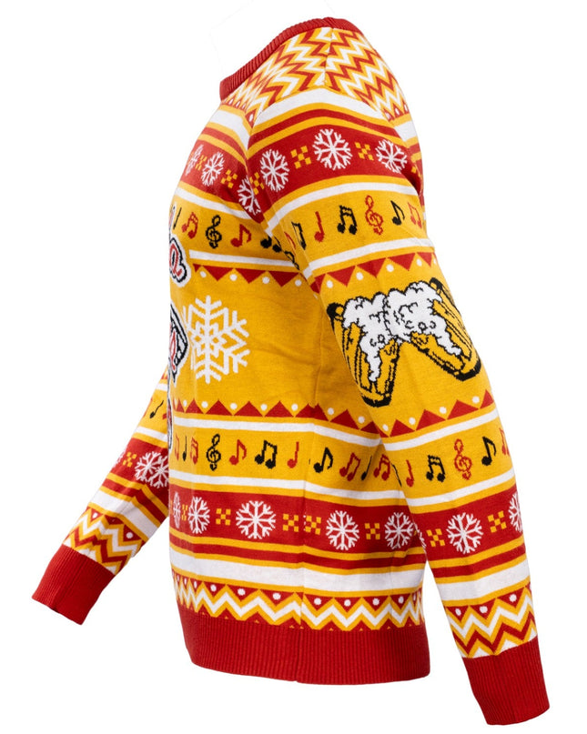 Kenosha Kickers Band Logo Ugly Christmas Sweater