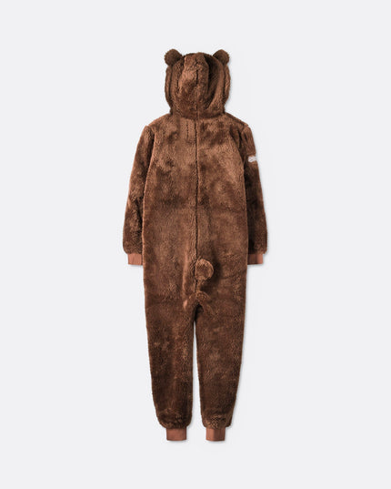 Brown Teddy Bear Onesie for Kids