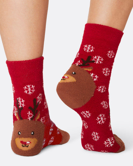 Fluffy Christmas Socks Gift Set for Kids