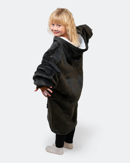 Kids' Grey Happy Hoodie