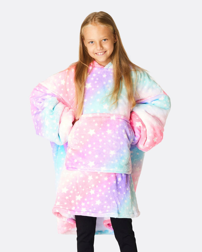 Kids' Pink Rainbow HappyHoodie