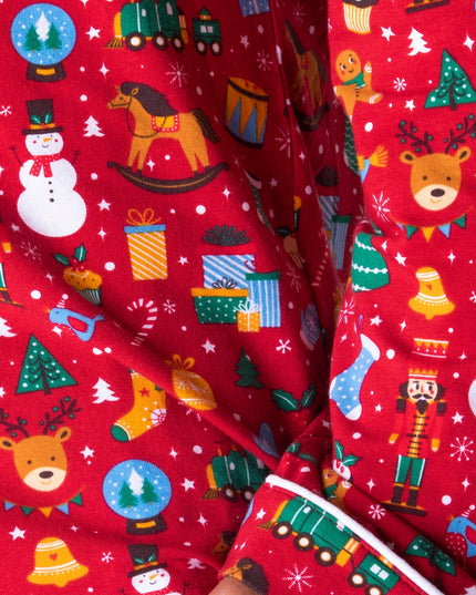 Kids' Red Christmas Dream Collared Christmas Pyjamas