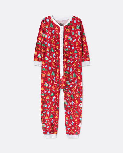 Kids' Red Christmas Dream Overall Christmas Pyjamas