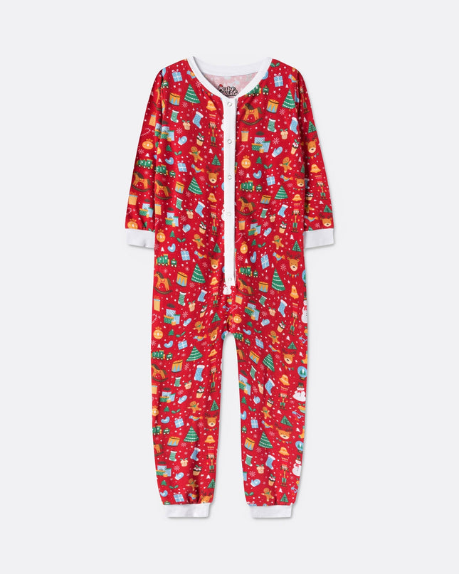 Kids' Red Christmas Dream Overall Christmas Pyjamas