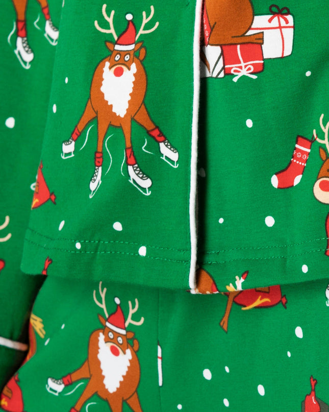 Kids' Reindeer Collared Christmas Pyjamas