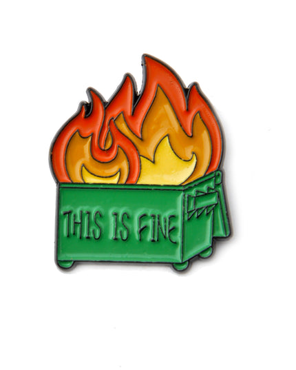 This is Fine Container Enamel Pin