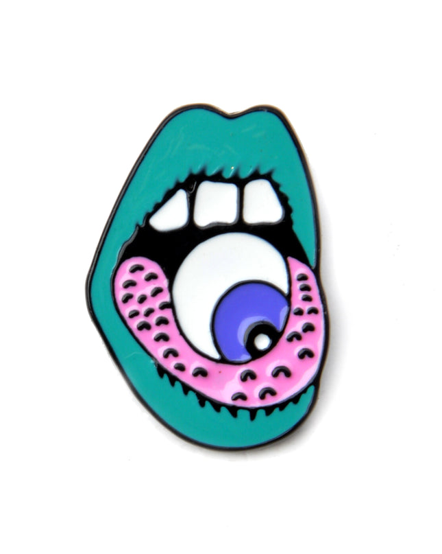 Trippy Mouth Pin - Unique Halloween Decor