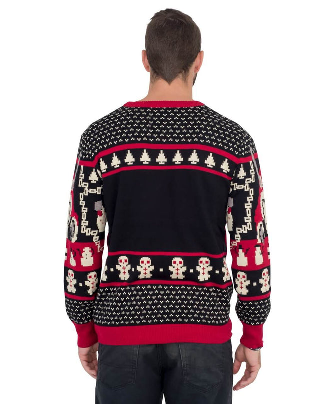 Krampus Knit Ugly Christmas Sweater for Fun