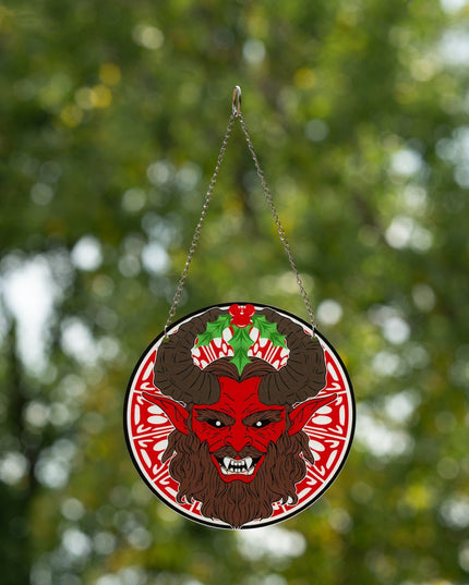 Krampus 6-Inch Suncatcher Ornament for Home Decor