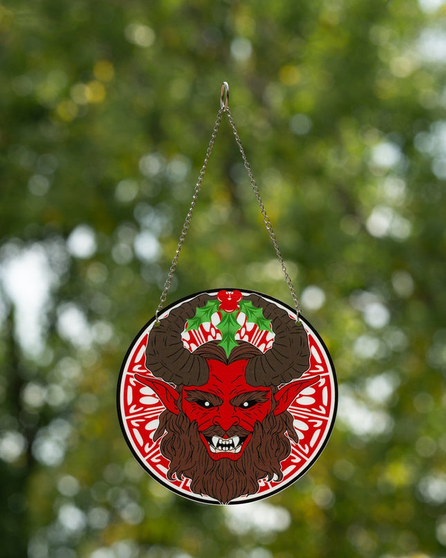 Krampus 6-Inch Suncatcher Ornament for Home Decor