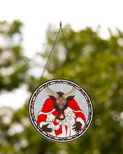 Krampus 6-Inch Suncatcher Ornament for Home Decor