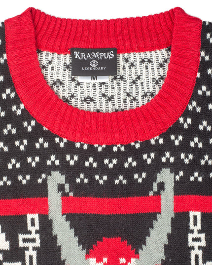 Krampus Knit Ugly Christmas Sweater for Fun