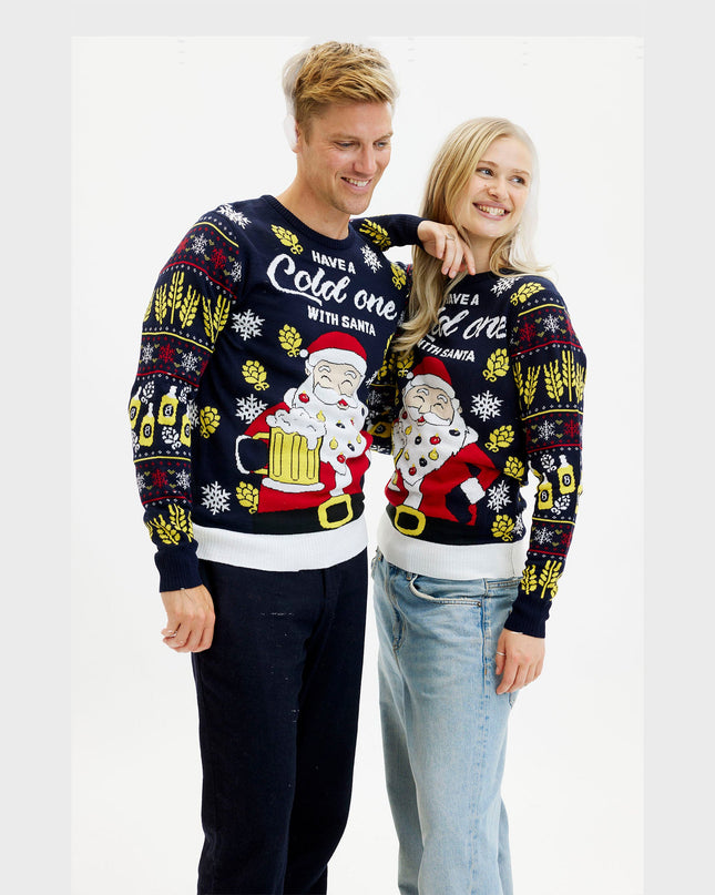 Have A Cold One With Santa Christmas Sweater for Women