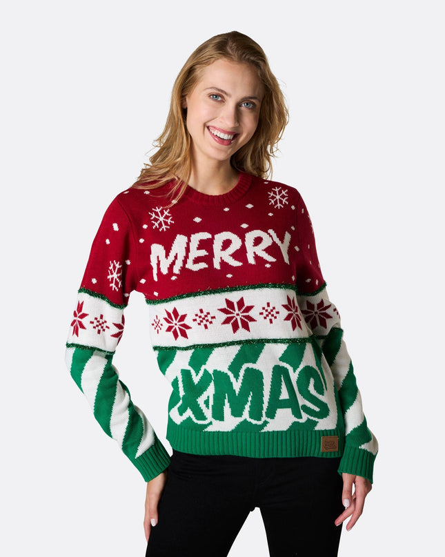 Women's Merry Xmas Christmas Sweater
