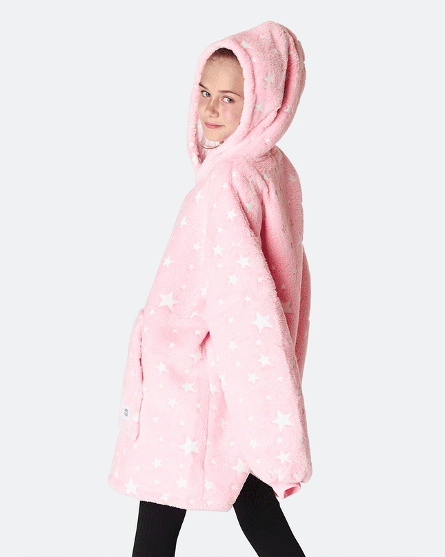 Kids' Pink Stars HappyHoodie