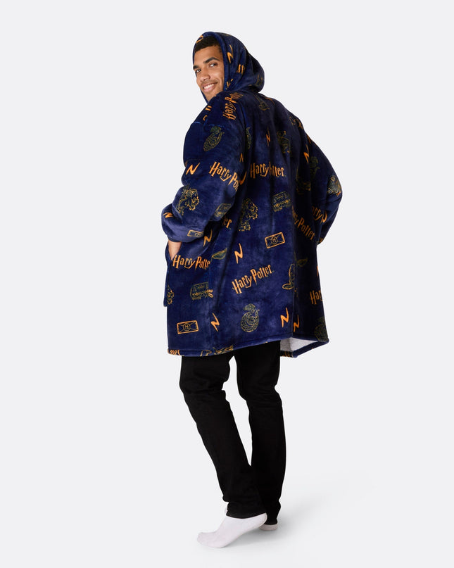 HappyHoodie Harry Potter Blue for Adults - Cozy Style
