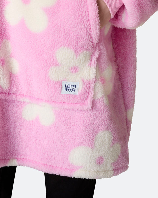 Flowers Pink Teddy HappyHoodie