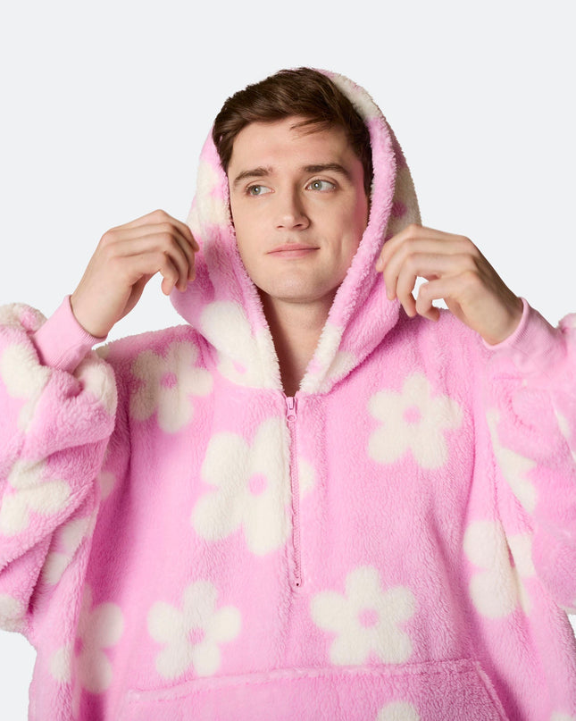 HappyHoodie Pink Teddy for Men and Women