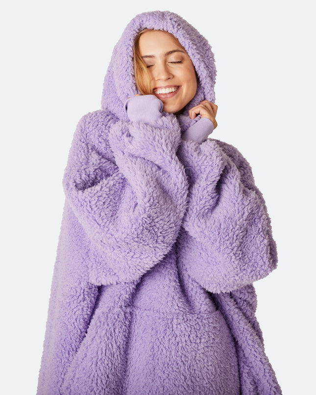 Purple Sherpa HappyHoodie