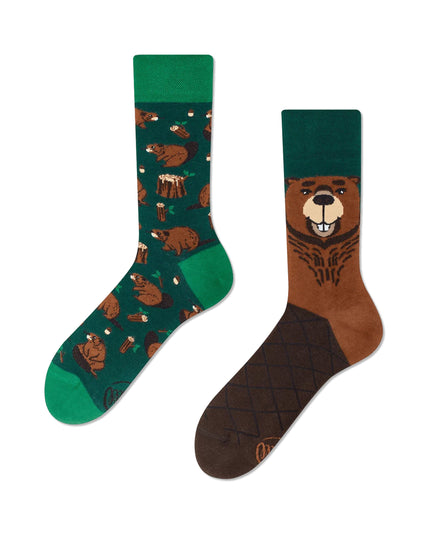 Many Mornings Beaverly Heels Socks