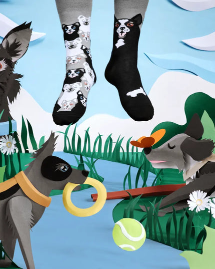 Many Mornings Socks - Black Dog Design | Tags: Christmas Socks