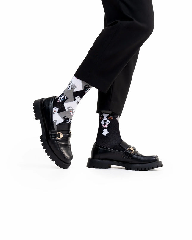 Many Mornings Socks - Black Dog Design | Tags: Christmas Socks