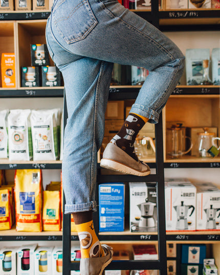 Coffee Lover Fun Socks Collection by Many Mornings