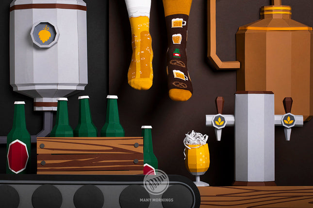 Craft Beer Fun Socks Collection by Many Mornings