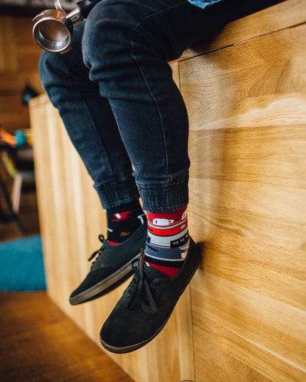 Dark Espresso Fun Socks Collection by Many Mornings