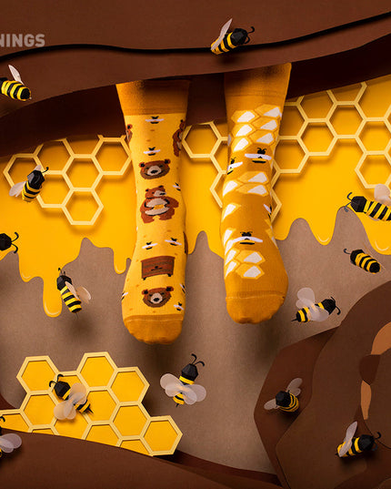 Limited Edition Honey Bear Fun Socks