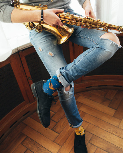 Music Notes Fun Socks Collection by Many Mornings