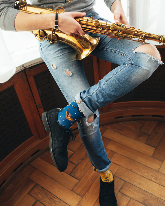 Music Notes Fun Socks Collection by Many Mornings