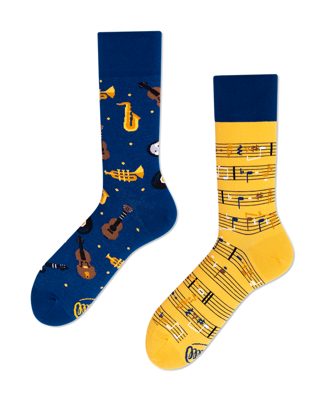 Music Notes Fun Socks Collection by Many Mornings