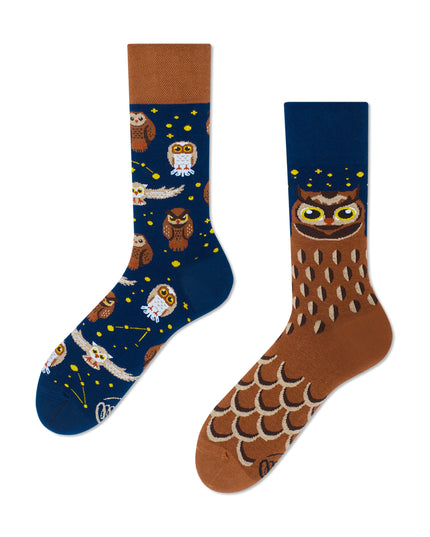 Many Mornings Zokni - Owly Moly Fun Socks for Kids and Adults