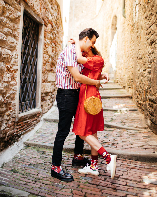 Many Mornings Zokni - Pizza Italiana Fun Socks Collection