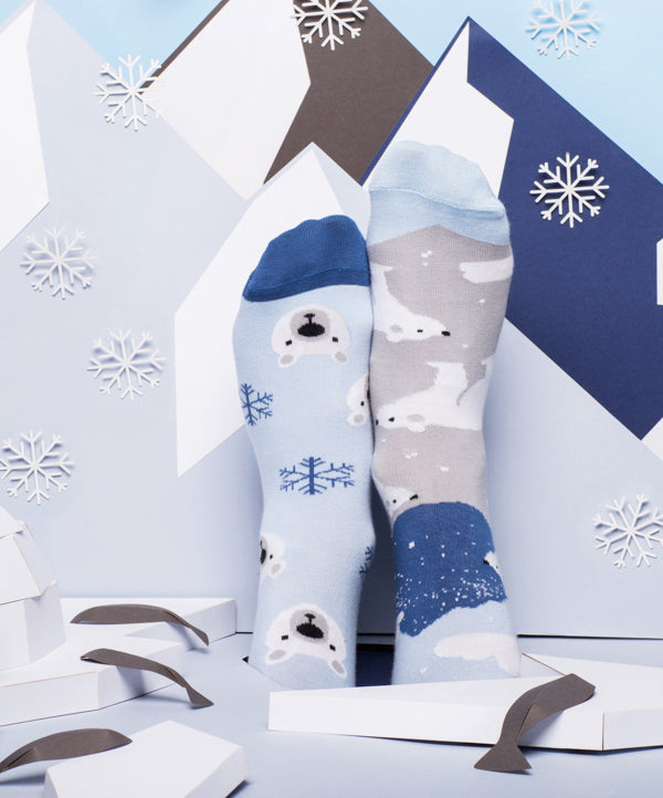 Many Mornings Zokni - Polar Bear Christmas Socks for Everyone