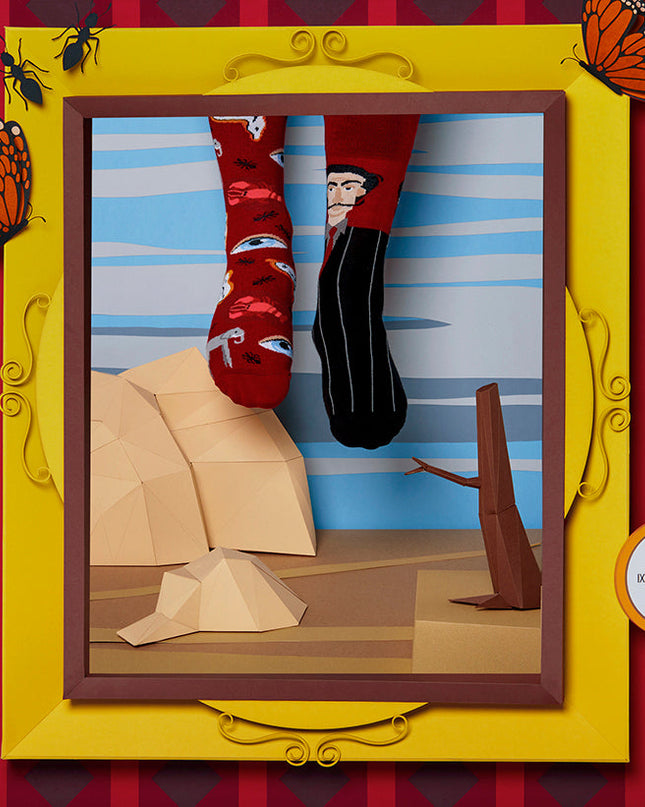 Many Mornings Zokni - Salvadorable Fun Socks - Holiday Collection