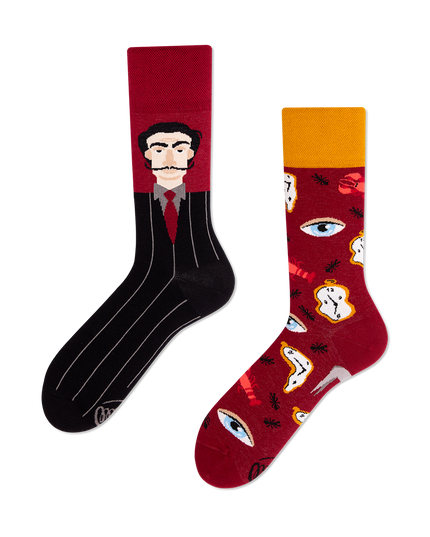Many Mornings Zokni - Salvadorable Fun Socks - Holiday Collection