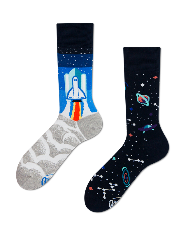 Space Trip Fun Socks Collection by Many Mornings