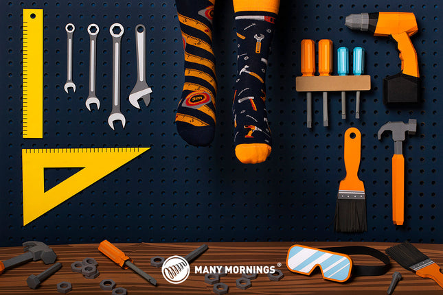 The Handyman Fun Socks Collection by Many Mornings