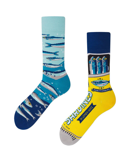 Many Mornings Socks - The Sardines Design