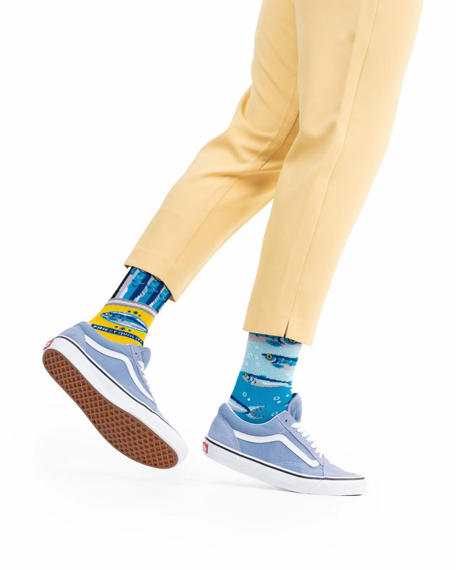 Many Mornings Socks - The Sardines Design