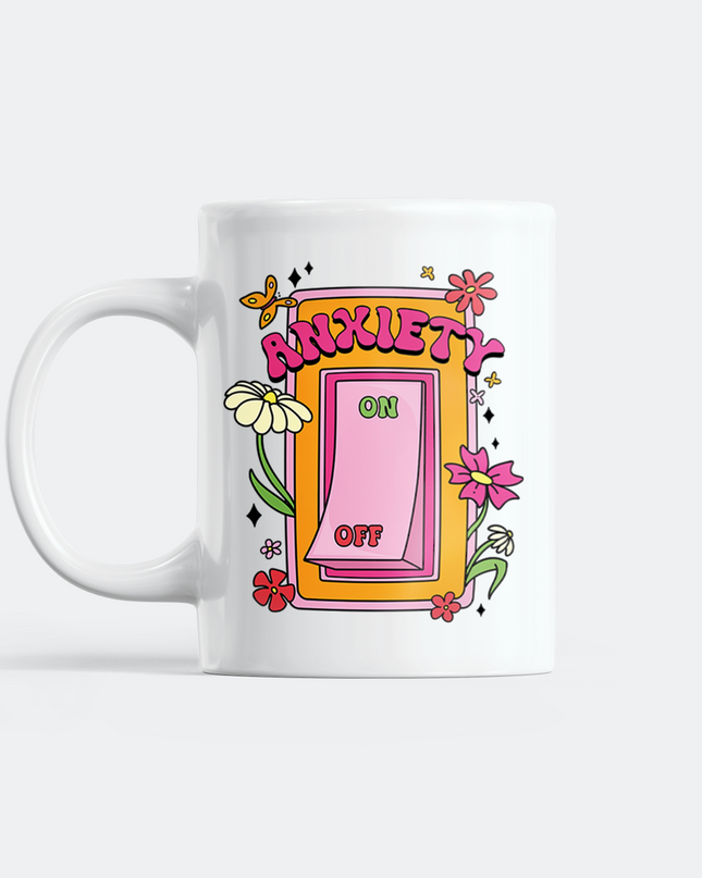 Anxiety On/Off Mug | Fun Gift for Stress Relief