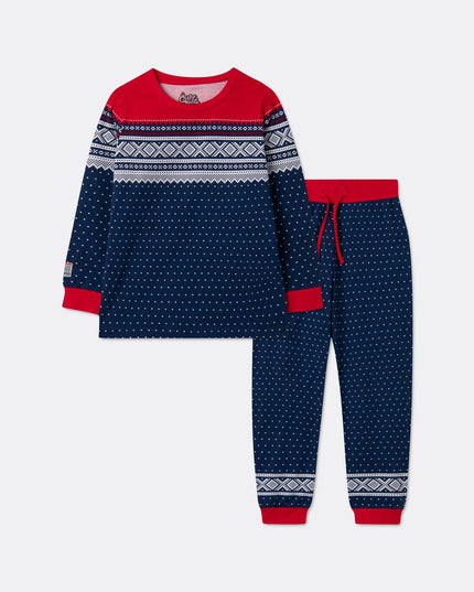 Marius Blue Christmas Pajamas for Kids