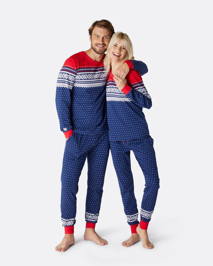 Marius Blue Christmas Pajamas for Women