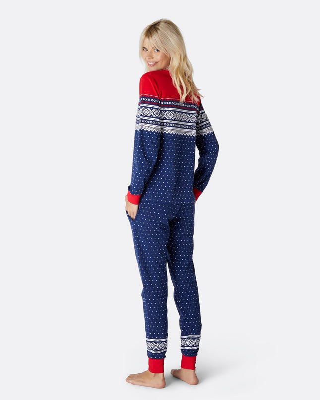Marius Blue Christmas Pajamas for Women