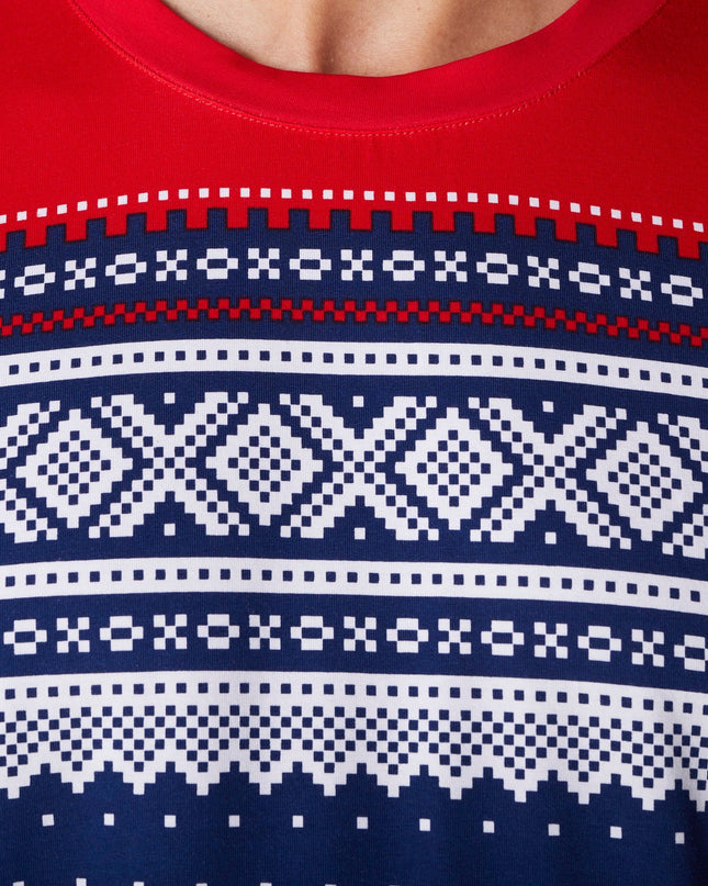 Marius Blue Christmas Pajamas for Women