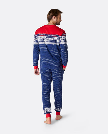 Marius Blue Christmas Pajamas for Men
